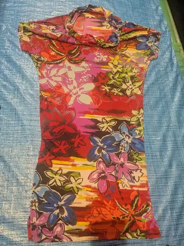 7 ETRO 원피스 드레이프 돌먼 슬리브 꽃무늬 고급 S ~ M