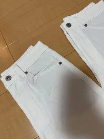 화이트 스키니 데님 팬츠 x 2