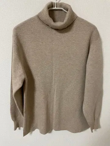 터틀 니트 베이지 M