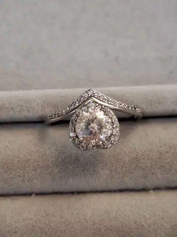 모이사나이트 반지 S925