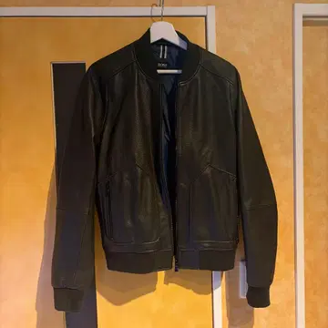 HUGO BOSS 가죽 블루종