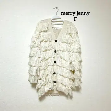 [새상품급] merry jenny 프린지 원피스 길이 가디건 F