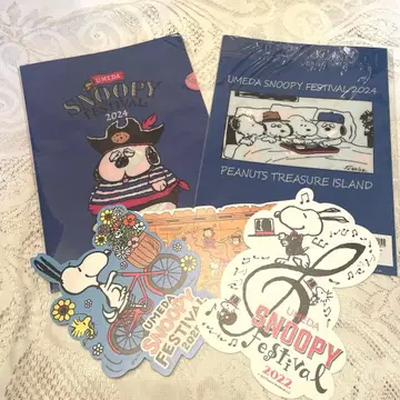 스누피 페스티벌 2024 올라프 클리어 파일 2장 세트 미사용 새상품