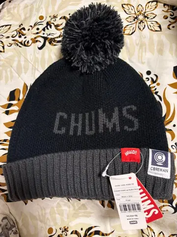 코어맨 x 참스 니트 모자 비니 CHUMS 새상품