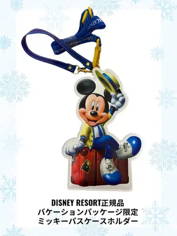 한정품 DISNEY 바케이션 패키지 미키 패스케이스 홀더