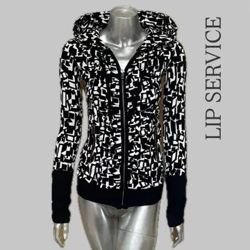 LIP SERVICE 후드 부착 후드티