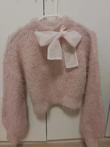 michel Macaron 미셸 마카롱 리본 포함 니트 스웨터