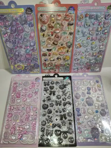 모자 꽁지 드롭 씰 6개