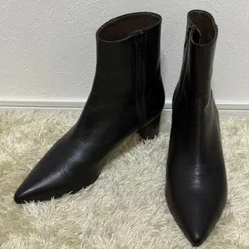 [ 새상품급 ] 오데뜨 앤 오딜 스틸레토 사이드 지퍼 부츠 블랙