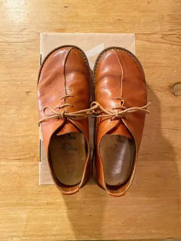 trippen 브라운 가죽 신발 레이스업