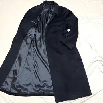 [ 캐시미어 100% ] 벨타보노 롱 스텐카라 코트 맥시 길이 블랙 XL