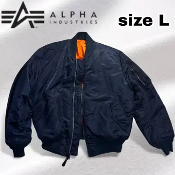 [ 새상품급 ] ALPHA 알파 MA-1 플라이트 자켓 사이즈 L 네이비