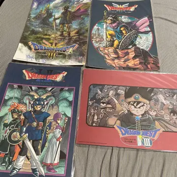 드래곤 퀘스트 복권 가게 아트 보드 4장