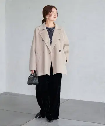 IENA 슈퍼 160 더블 페이스 숏코트 36 베이지