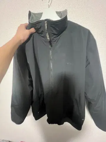 나일론 자켓 풀 집업 블랙