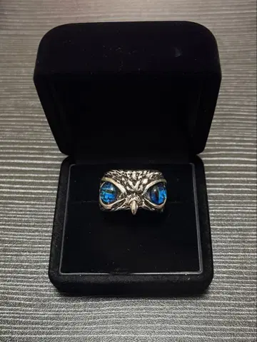 올빼미 디자인 실버 반지