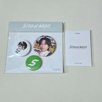 Snow Man 1st Pop Up 포토 카드 캔뱃지 세트 아베 료헤이