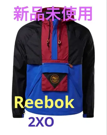 리복 Reebok 2XO 후드 부착 윈드 브레이커 미사용 새상품
