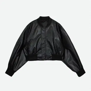 [ NOUNLESS ] FAKE LEATHER SHORT BLOUSON