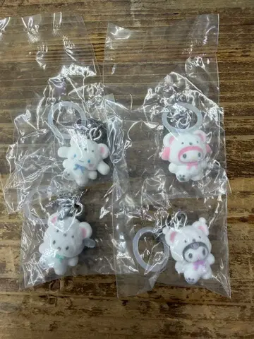 메지루시 액세서리 산리오 포근포근 스노우 4개 세트