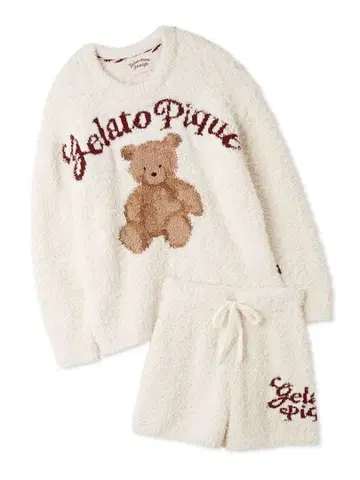 즉시 구매 가능! 젤라토 스노우 베어 자카드 풀오버 & 숏팬츠