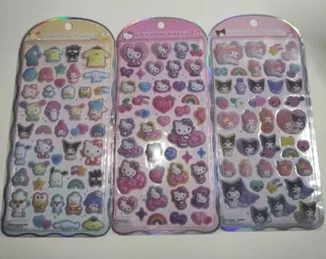 산리오 코튼 수수료 씰 3개