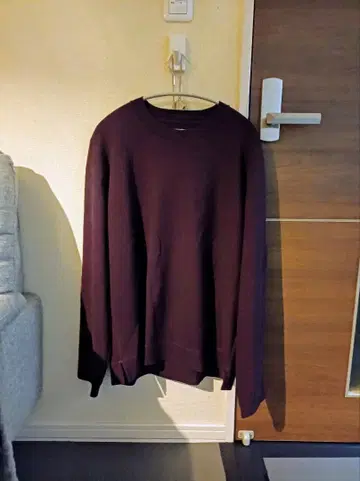다크 퍼플 긴팔 티셔츠 L 사이즈