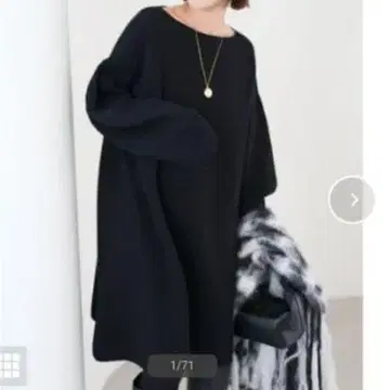 [택 포함 새상품] 슬로브 이에나 파인 울 니트 미니 원피스