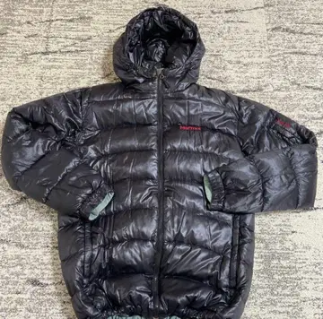 Marmot 블랙 다운 자켓 후드 부착