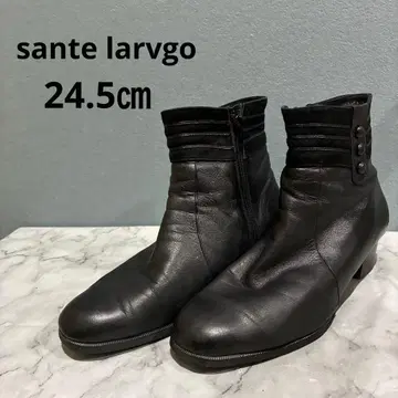 sante larvgo 가죽 블랙 부츠 지퍼 포함