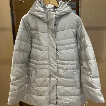 후드 부착 퀼팅 다운 자켓