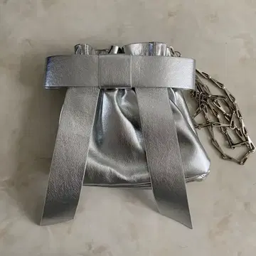 Ray BEAMS 리본 체인백 실버