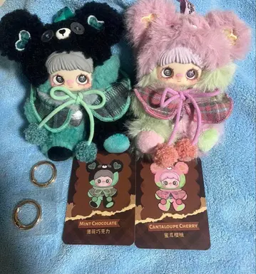 Maymei Tiny Bear Cookie 초코민트와 멜론 체리 세트