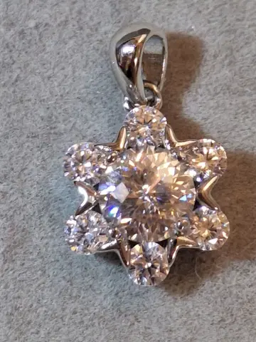 모이사나이트 엠퍼러 펜던트 탑 S925