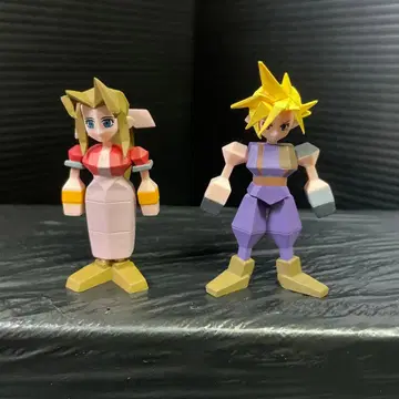 파이널 판타지 VII 클라우드 앨리스 미니 피규어 2개 세트