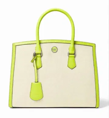 미사용 새상품 마이클 코스 샹탈 스몰 메신저 브라이트 라임