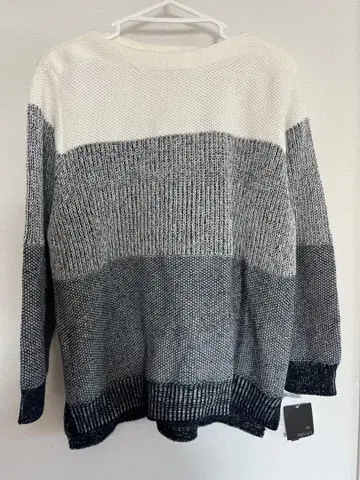 새상품 MISSEL 미제르 니트 상의 LL 배색