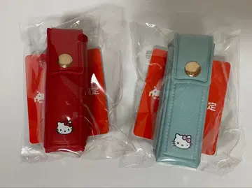 다이토 산리오 키티 리본형 참 포함 립 파우치 2종 세트
