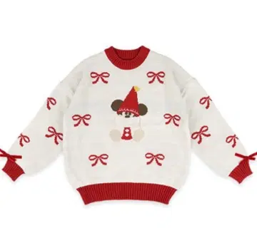 미키 크리스마스 릴린린 니트 스웨터