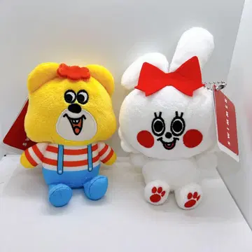 SWIMMER 토끼 봉제 인형 곰 프라이스 볼체인 부착 봉제 인형