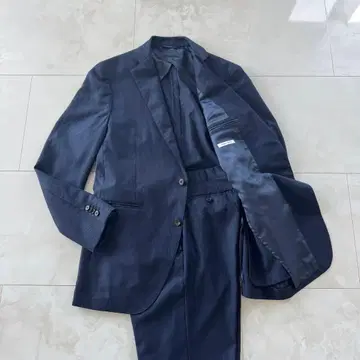 VITALE BARBERIS CANONICO 네이비 울 수트 새상품급