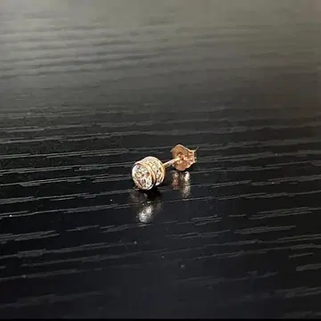 AVALANCHE 아발란치 10K 로즈 골드 귀걸이 4mm