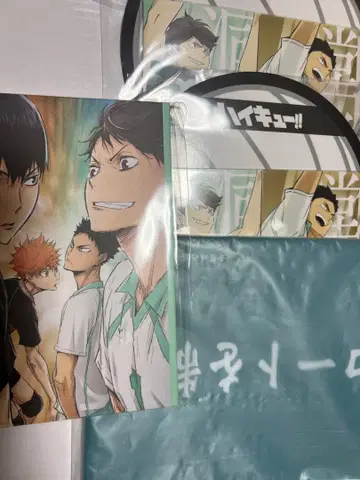 하이큐 Happy 복권 G상 엽서북 아오바죠사이 파우치