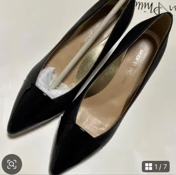 모드 에 자코모 블랙 스틸레토 펌프스 23.5