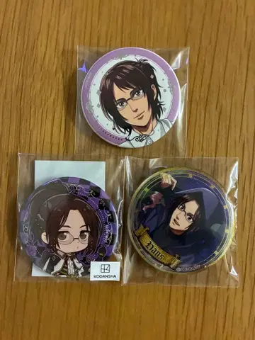 진격의 거인 한지 캔뱃지 묶음 판매 화이트 코디 마루쿠지 마법사