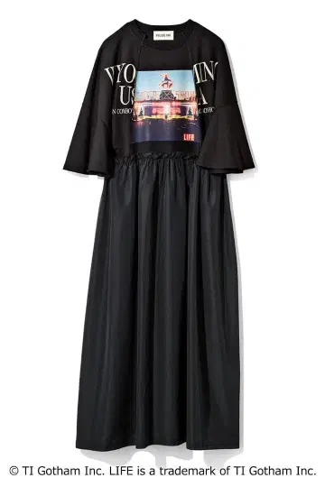 MEDE19F 그래프지 LIFE 리메이크풍 원피스 3L