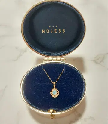 노제스 K10 0.02ct 오팔 목걸이 아가트 에테