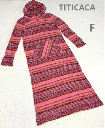 [ 티티카카 ] TITICACA 후드 부착 스트라이프 롱 원피스 F