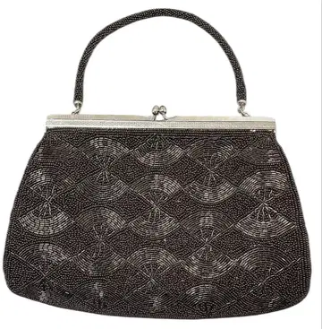 총 비즈 장식 비즈 다크 브라운 일본 의류 파티 빈티지