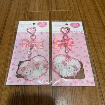 산리오 mikko 아크릴 키링 키티 무스 마이멜로디 캐미